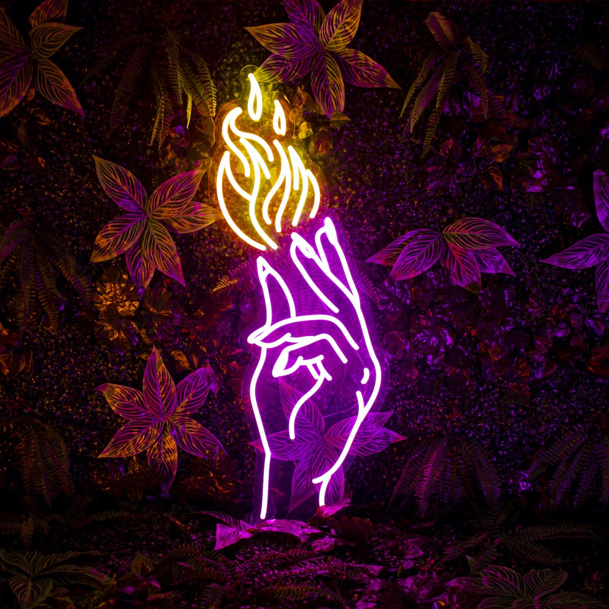 "Hand of Passion" Neon Sign by Neon Icons