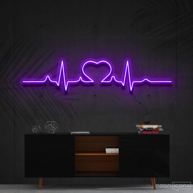 Heartbeat Neon Sign – Neon Icons