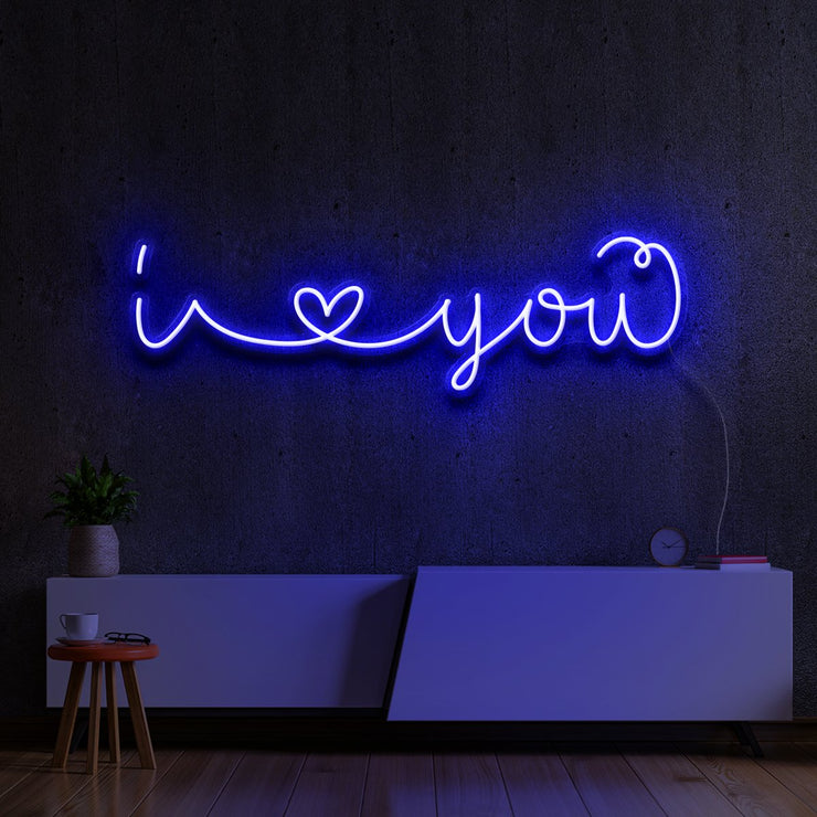 I Love You - LED Neon Sign, Wall Decor, Wall Sign, Neon Lights