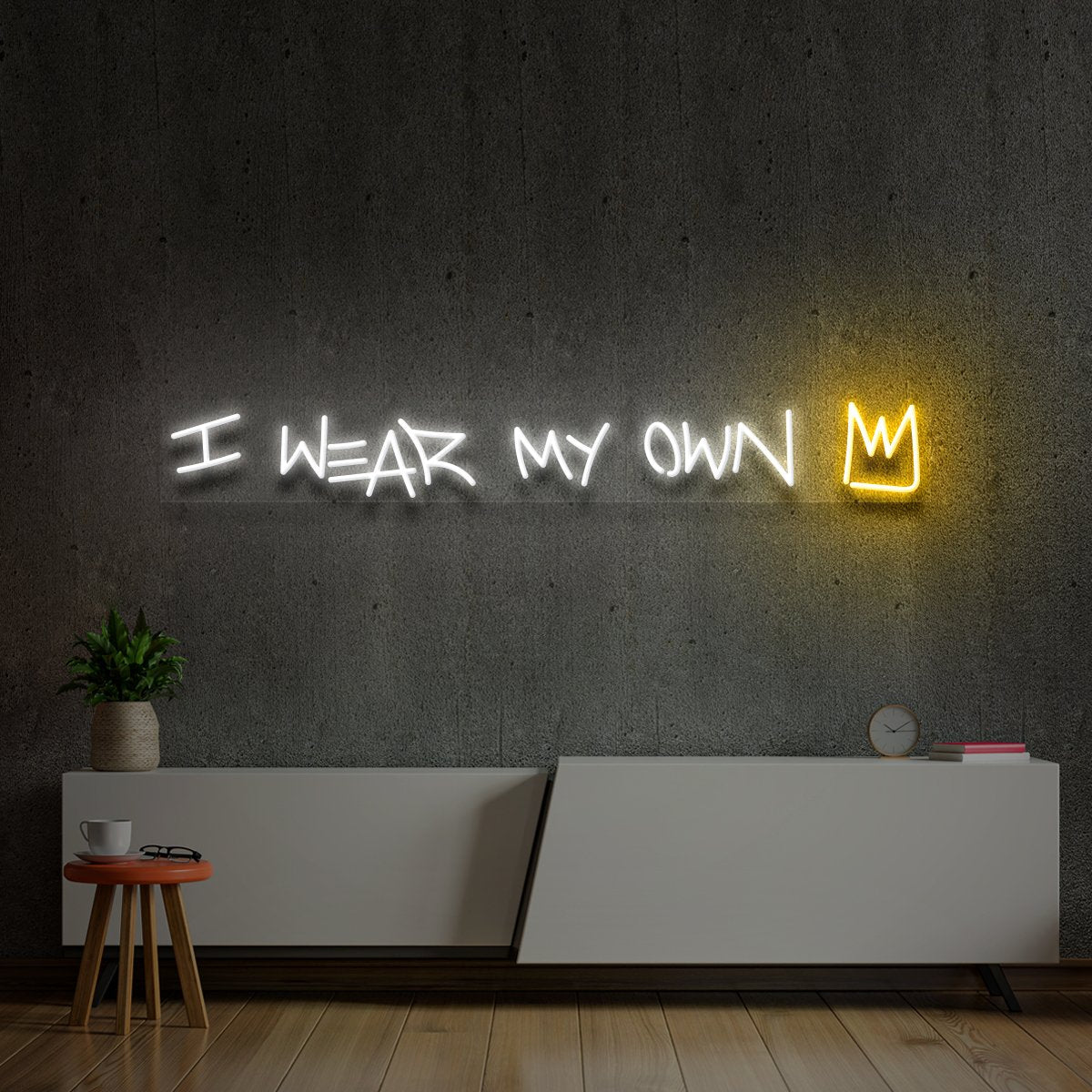"I Wear My Own Crown" Neon Sign by Neon Icons