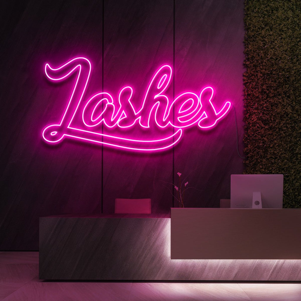 Lashes Neon Sign for Beauty & Cosmetic Studios – Neon Icons