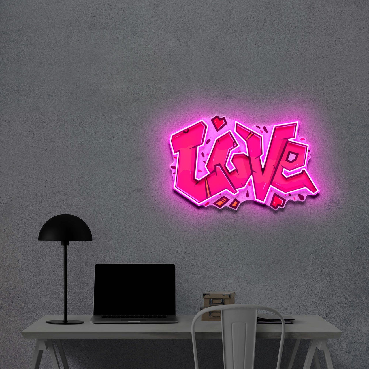 "Love" Neon x Acrylic Artwork by Neon Icons