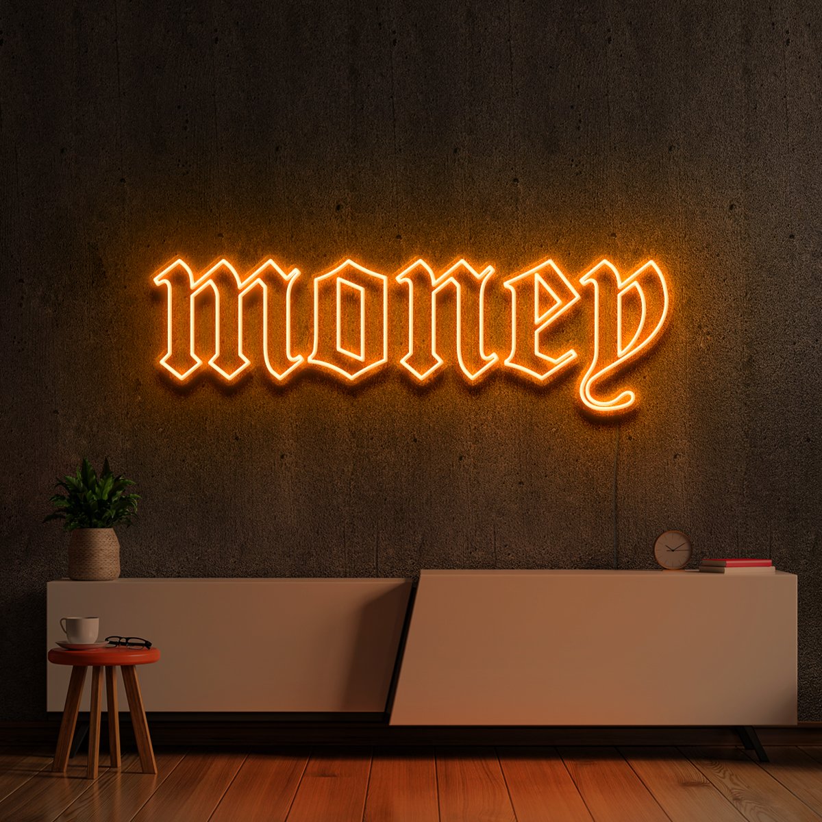 "Money" Neon Sign by Neon Icons