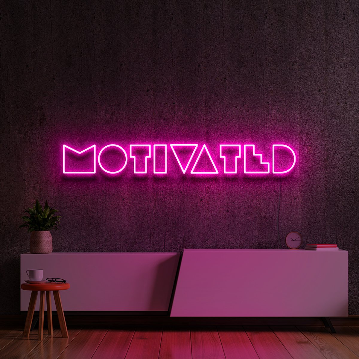 "Motivated" Neon Sign by Neon Icons