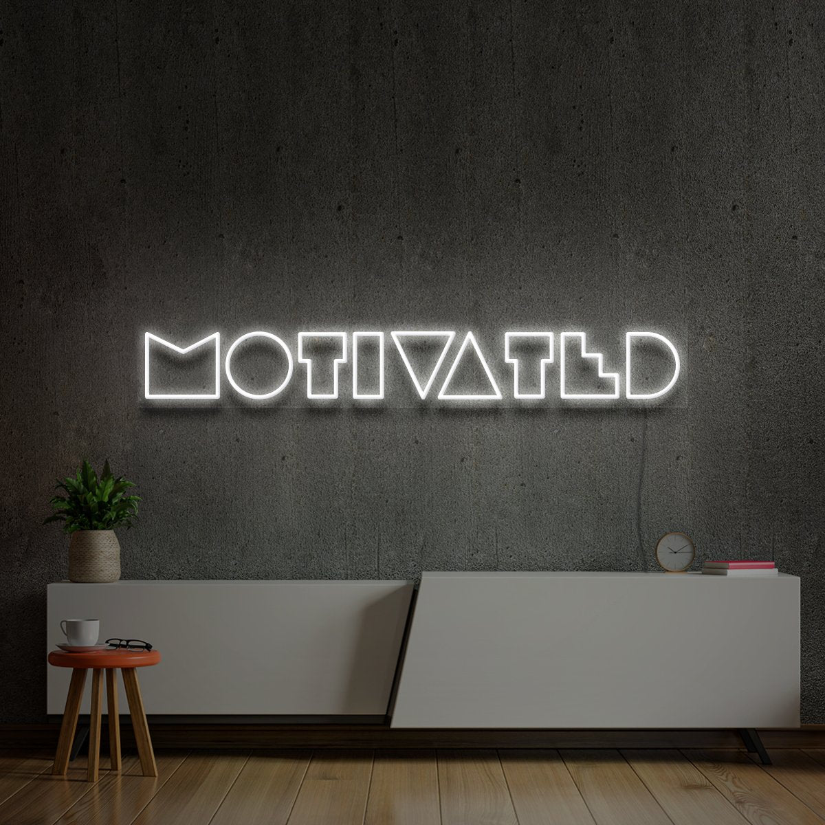 "Motivated" Neon Sign by Neon Icons