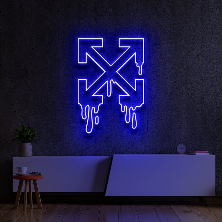 Louis Vuitton Drip Neon Sign - 60cm (2ft) / Red / LED Neon