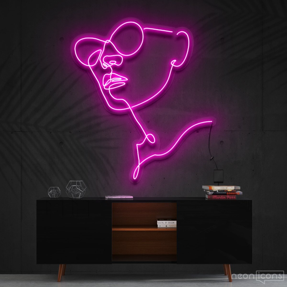 "Parisian Adventure" Neon Sign 60cm (2ft) / Pink / Cut to Shape by Neon Icons