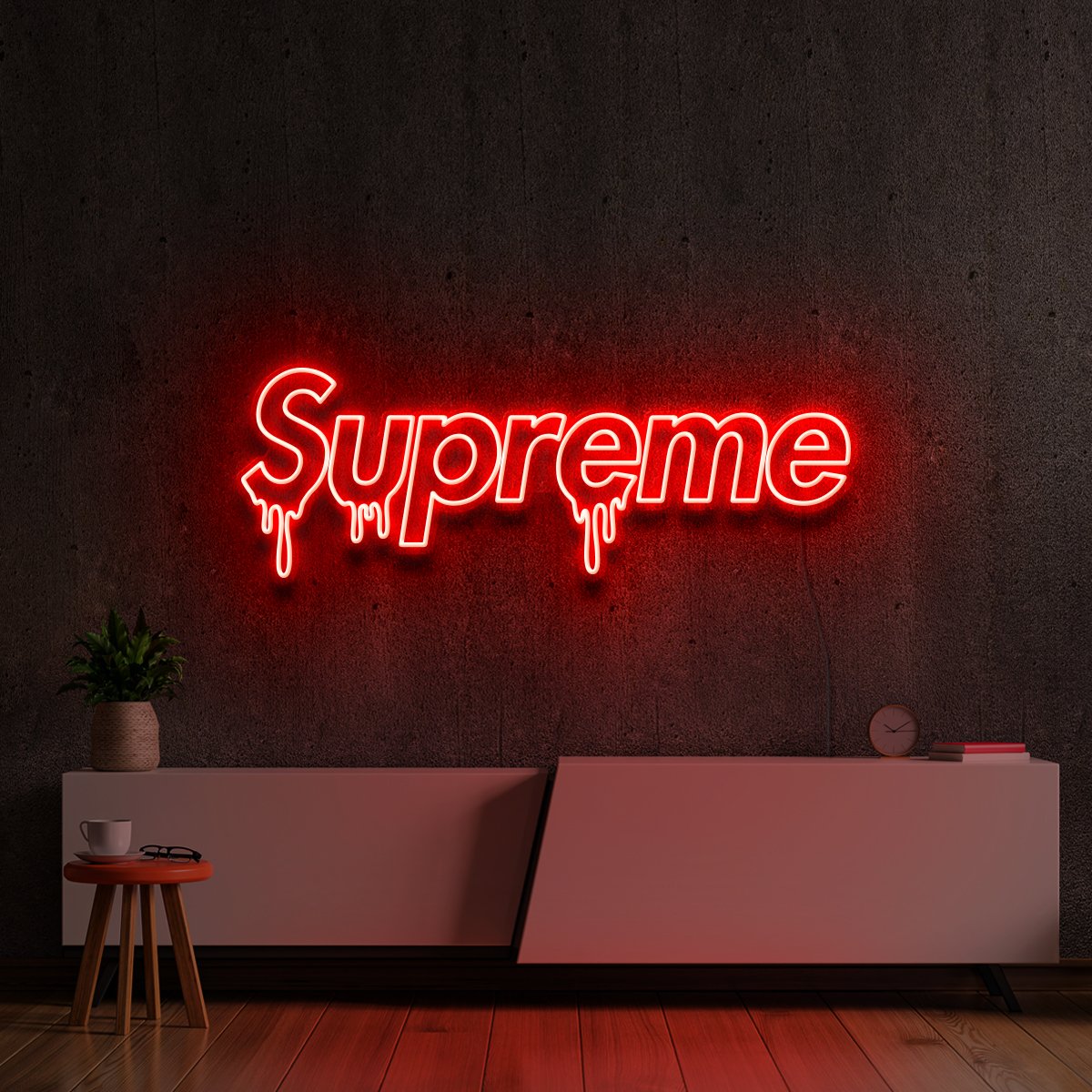 "Supreme Drip" Neon Sign by Neon Icons