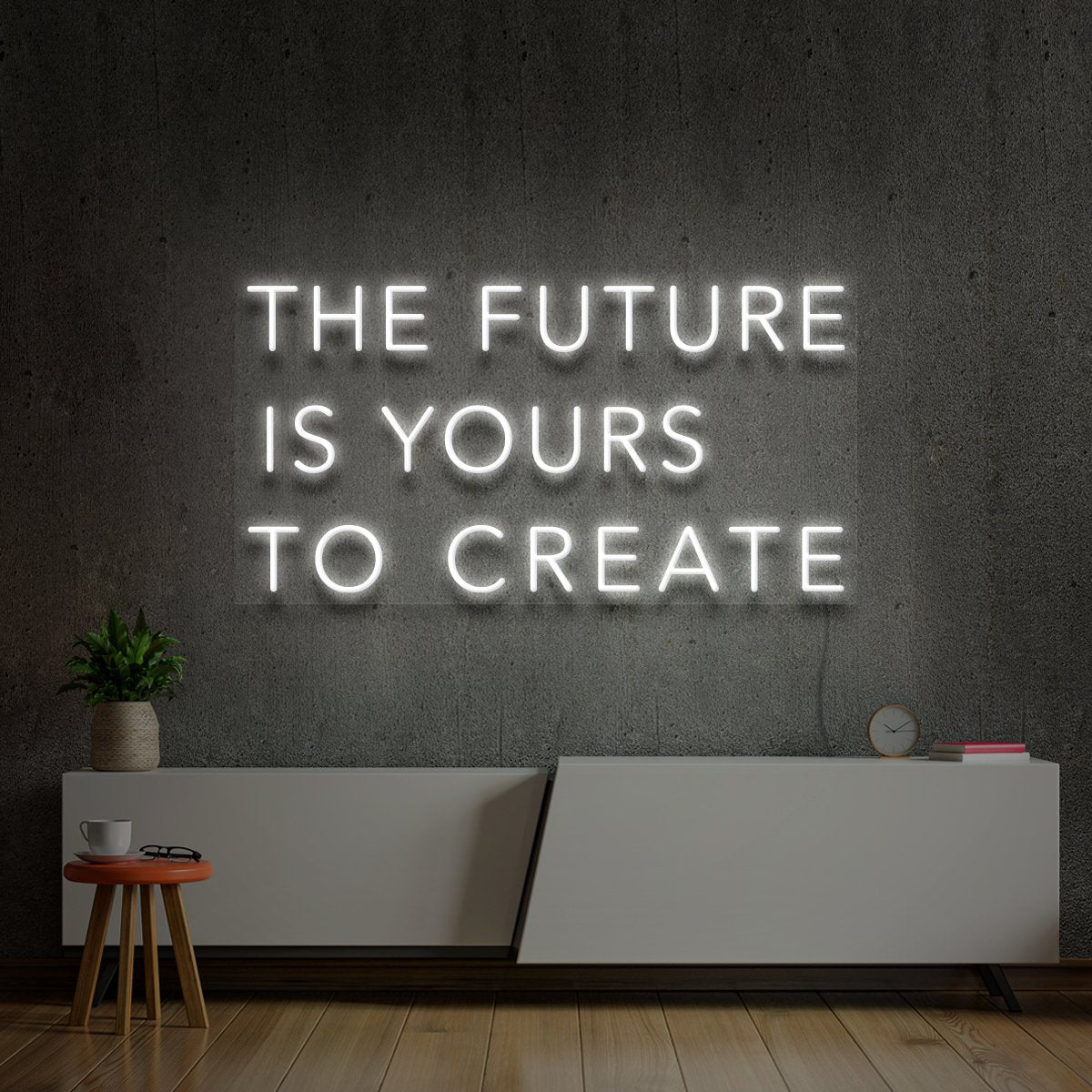 "The Future Is Yours to Create" Neon Sign by Neon Icons