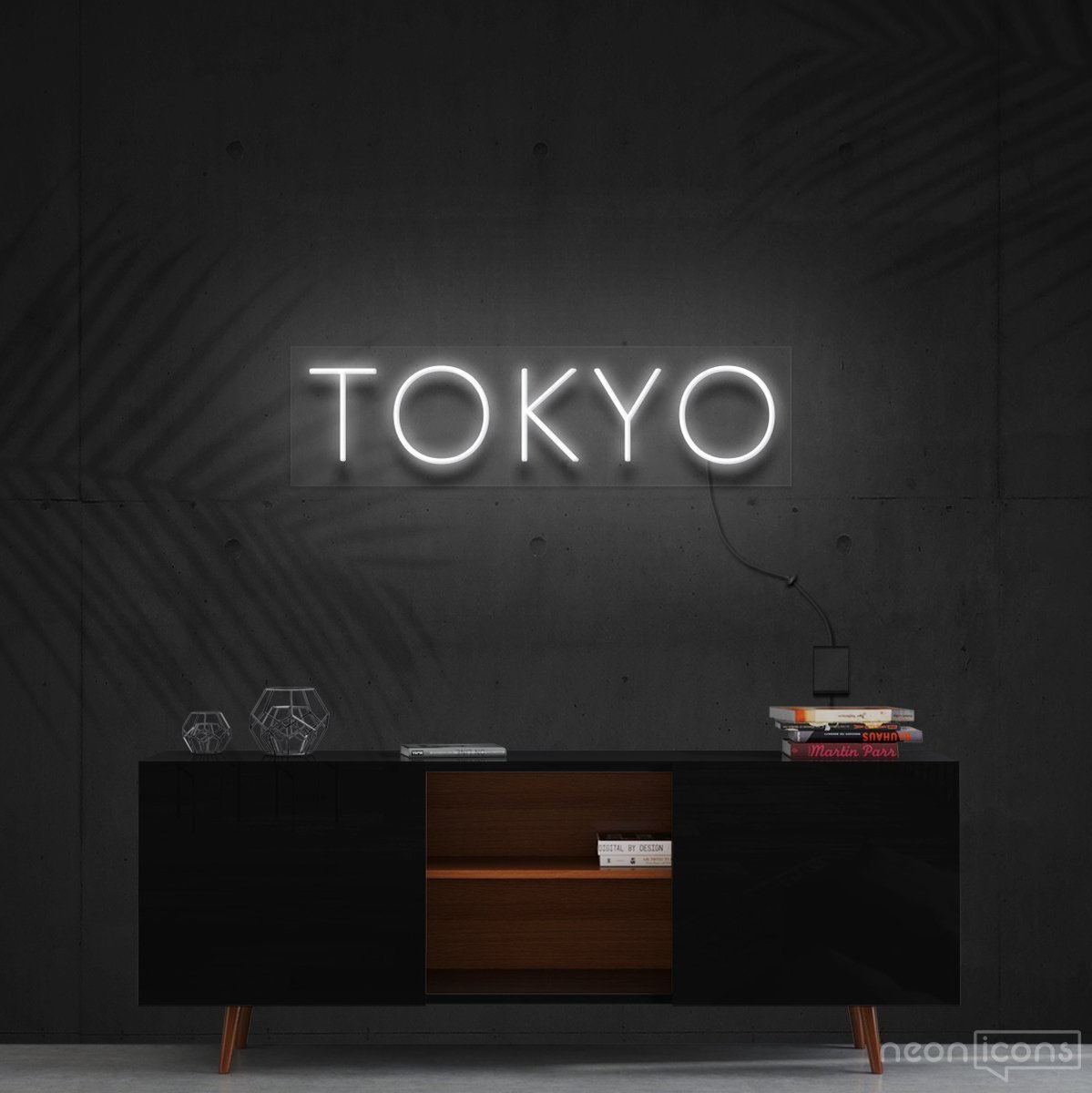 "Tokyo" Neon Sign 60cm (2ft) / White / Cut to Shape by Neon Icons